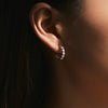 Wholesale Women's Light Luxury Geometric S925 Silver Diamond Earrings