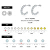 Wholesale Women's Light Luxury Geometric S925 Silver Diamond Earrings