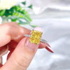 Wholesale Women's Light Luxury Geometric S925 Sterling Silver Diamond Ring