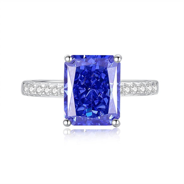 Wholesale Women's Light Luxury Geometric S925 Sterling Silver Diamond Ring
