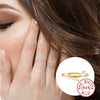 Wholesale Women's Light Luxury Geometric S925 Sterling Silver Electroplated Ring Jewelry