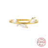 Wholesale Women's Light Luxury Geometric S925 Sterling Silver Electroplated Ring Jewelry