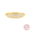 Wholesale Women's Light Luxury Geometric S925 Sterling Silver Electroplated Ring Jewelry