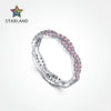 Wholesale Women's Light Luxury Geometric S925 Sterling Silver Ring With Electroplating
