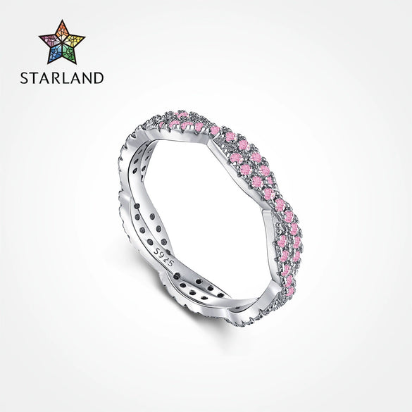 Wholesale Women's Light Luxury Geometric S925 Sterling Silver Ring With Electroplating
