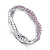 Wholesale Women's Light Luxury Geometric S925 Sterling Silver Ring With Electroplating