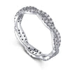 Wholesale Women's Light Luxury Geometric S925 Sterling Silver Ring With Electroplating