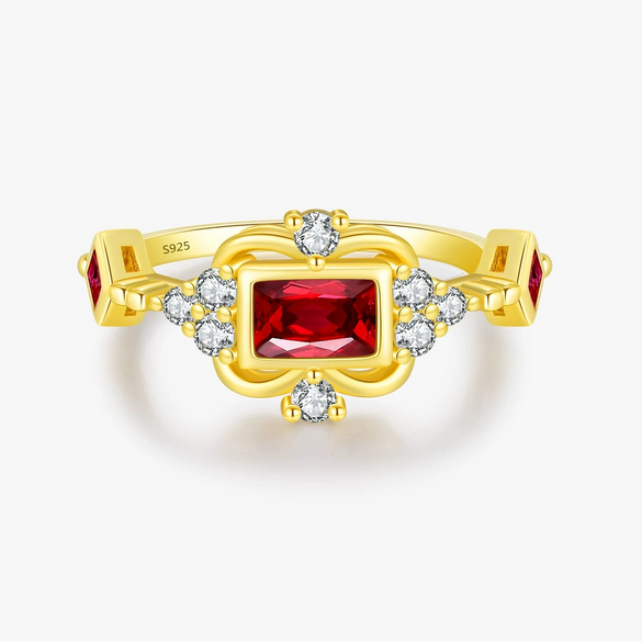 Wholesale Women's Light Luxury Geometric S925 Sterling Silver Ring