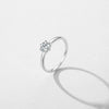 Wholesale Women's Light Luxury Geometric S925 Sterling Silver Zircon Inlaid Ring