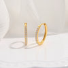Wholesale Women's Light Luxury Geometric S925 Sterling Silver Zirconia Inlaid Earrings