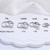 Wholesale Women's Light Luxury Geometric S925 Sterling Silver Zirconia Inlaid Earrings