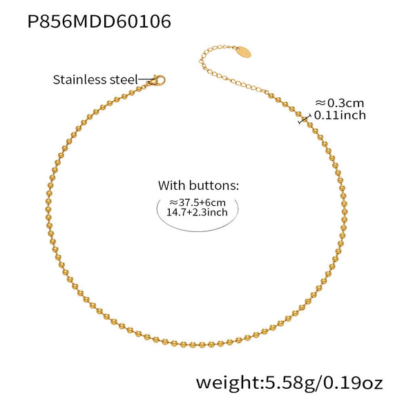 Wholesale Women's Light Luxury Geometric Square Pendant Doublelayer Stainless Steel 18K Gold Plated Necklace