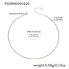 Wholesale Women's Light Luxury Geometric Square Pendant Doublelayer Stainless Steel 18K Gold Plated Necklace