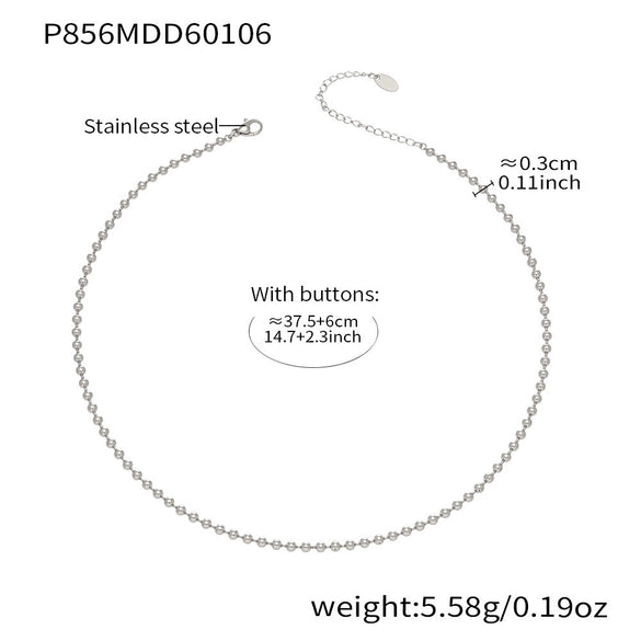 Wholesale Women's Light Luxury Geometric Square Pendant Doublelayer Stainless Steel 18K Gold Plated Necklace