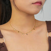 Wholesale Women's Light Luxury Geometric Square Zircon S925 Sterling Silver Necklace Cross Chain