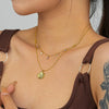 Wholesale Women's Light Luxury Geometric Square Zircon S925 Sterling Silver Necklace Cross Chain