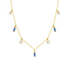 Wholesale Women's Light Luxury Geometric Square Zircon S925 Sterling Silver Necklace Cross Chain