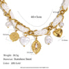 Wholesale Women's Light Luxury Geometric Stainless Steel And Titanium Steel Electroplated Necklace Pendant