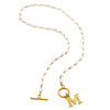 Wholesale Women's Light Luxury Geometric Stainless Steel Bead Chain Necklace With Electroplated Letter And Number Pendants