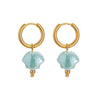 Wholesale Women's Light Luxury Geometric Stainless Steel Earrings With Macaron Color And Electroplating Treatment
