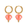 Wholesale Women's Light Luxury Geometric Stainless Steel Earrings With Macaron Color And Electroplating Treatment