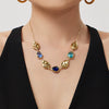 Wholesale Women's Light Luxury Geometric Stainless Steel Electroplated Clavicle Necklace