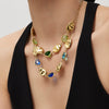 Wholesale Women's Light Luxury Geometric Stainless Steel Electroplated Clavicle Necklace