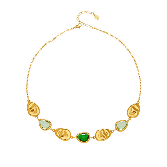 Wholesale Women's Light Luxury Geometric Stainless Steel Electroplated Clavicle Necklace