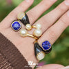 Wholesale Women's Light Luxury Geometric Stainless Steel Electroplated Crossshaped Open Ring Set Jewelry Accessories