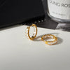 Wholesale Women's Light Luxury Geometric Stainless Steel Electroplated Earrings