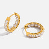 Wholesale Women's Light Luxury Geometric Stainless Steel Electroplated Earrings