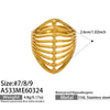 Wholesale Women's Light Luxury Geometric Stainless Steel Electroplated Index Finger Ring Set