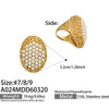 Wholesale Women's Light Luxury Geometric Stainless Steel Electroplated Index Finger Ring Set