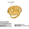 Wholesale Women's Light Luxury Geometric Stainless Steel Electroplated Index Finger Ring Set