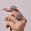 Wholesale Women's Light Luxury Geometric Stainless Steel Electroplated Index Finger Ring