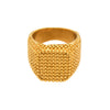 Wholesale Women's Light Luxury Geometric Stainless Steel Electroplated Index Finger Ring