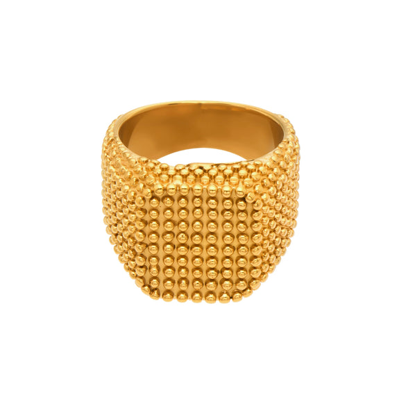 Wholesale Women's Light Luxury Geometric Stainless Steel Electroplated Index Finger Ring