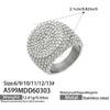 Wholesale Women's Light Luxury Geometric Stainless Steel Electroplated Index Finger Ring