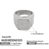 Wholesale Women's Light Luxury Geometric Stainless Steel Electroplated Index Finger Ring