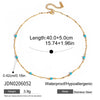 Wholesale Women's Light Luxury Geometric Stainless Steel Electroplated Necklace