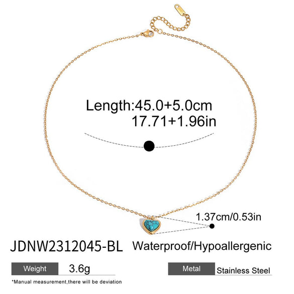 Wholesale Women's Light Luxury Geometric Stainless Steel Electroplated Necklace