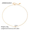 Wholesale Women's Light Luxury Geometric Stainless Steel Electroplated Necklace