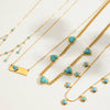 Wholesale Women's Light Luxury Geometric Stainless Steel Electroplated Necklace