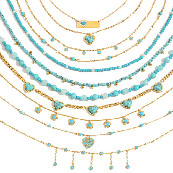Wholesale Women's Light Luxury Geometric Stainless Steel Electroplated Necklace