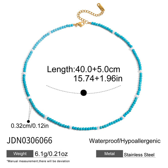 Wholesale Women's Light Luxury Geometric Stainless Steel Electroplated Necklace