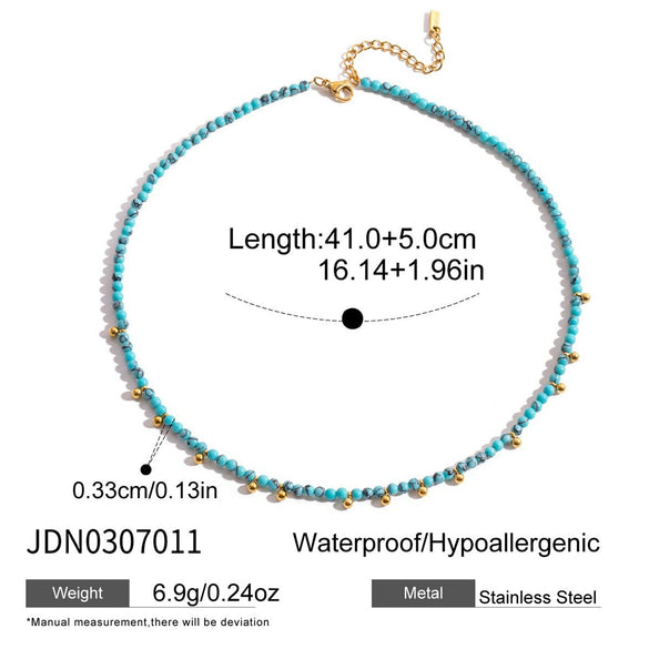 Wholesale Women's Light Luxury Geometric Stainless Steel Electroplated Necklace