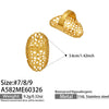 Wholesale Women's Light Luxury Geometric Stainless Steel Electroplated Open Index Finger Ring Set