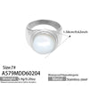 Wholesale Women's Light Luxury Geometric Stainless Steel Electroplated Plated With 18K Real Gold Ring And Bracelet Accessories
