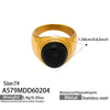 Wholesale Women's Light Luxury Geometric Stainless Steel Electroplated Plated With 18K Real Gold Ring And Bracelet Accessories