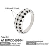 Wholesale Women's Light Luxury Geometric Stainless Steel Electroplated Plated With 18K Real Gold Ring And Bracelet Accessories